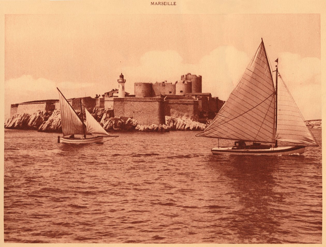 Chateau dIf, Castle of If, Marseille, 1930. av Unbekannt