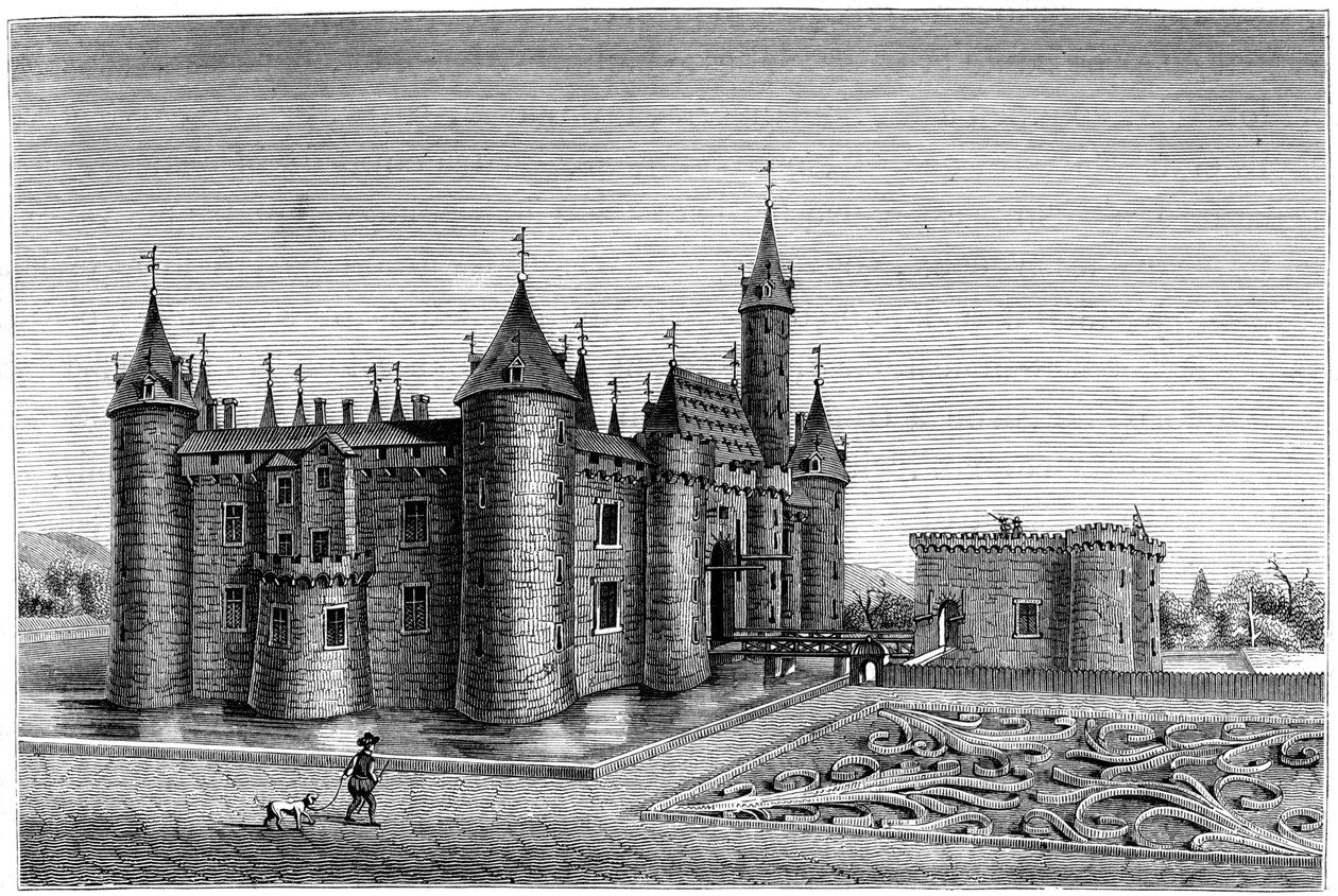 Chateau de Marcoussis, Paris, Frankrike, 1600-talet 1849 av Unbekannt
