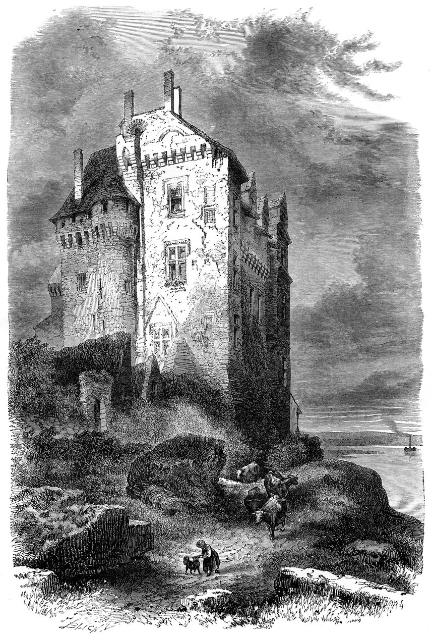 Chateau de Montsoreau, Frankrike, 1400-talet 1882-1884 av Unbekannt