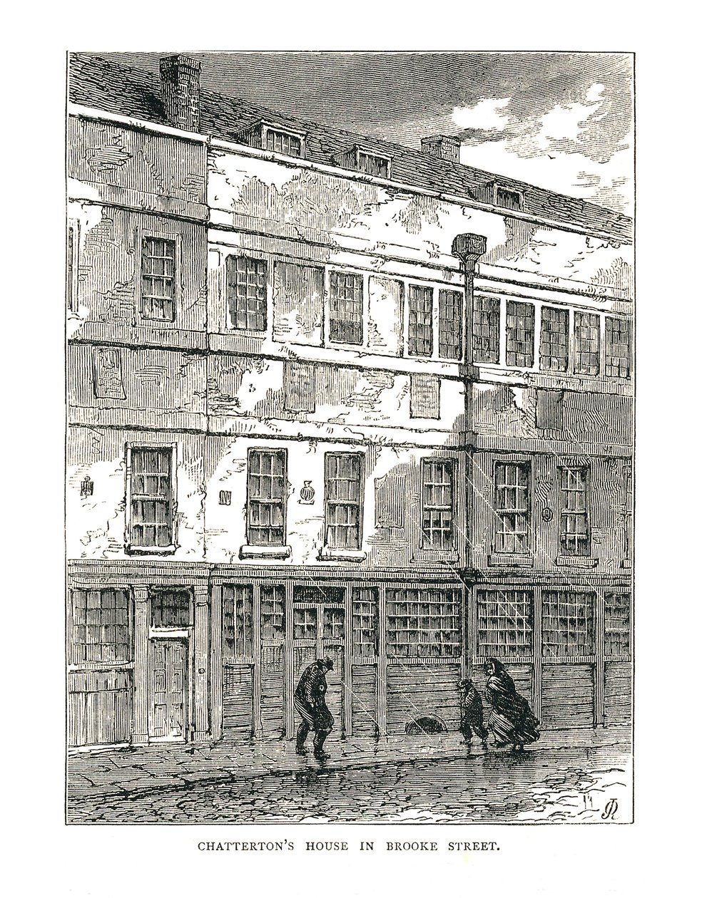Chattertons House i Brooke Street, 1878 av Unbekannt