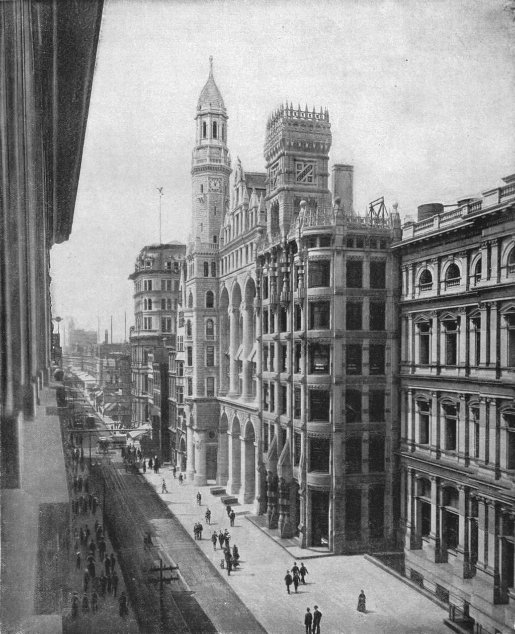 Chestnut Street, Philadelphia, USA, c1900. av Unbekannt