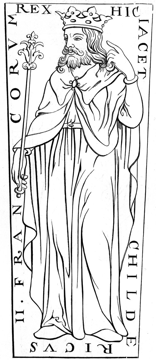 Childeric II c653-675, 1100-talet 1849 av Unbekannt