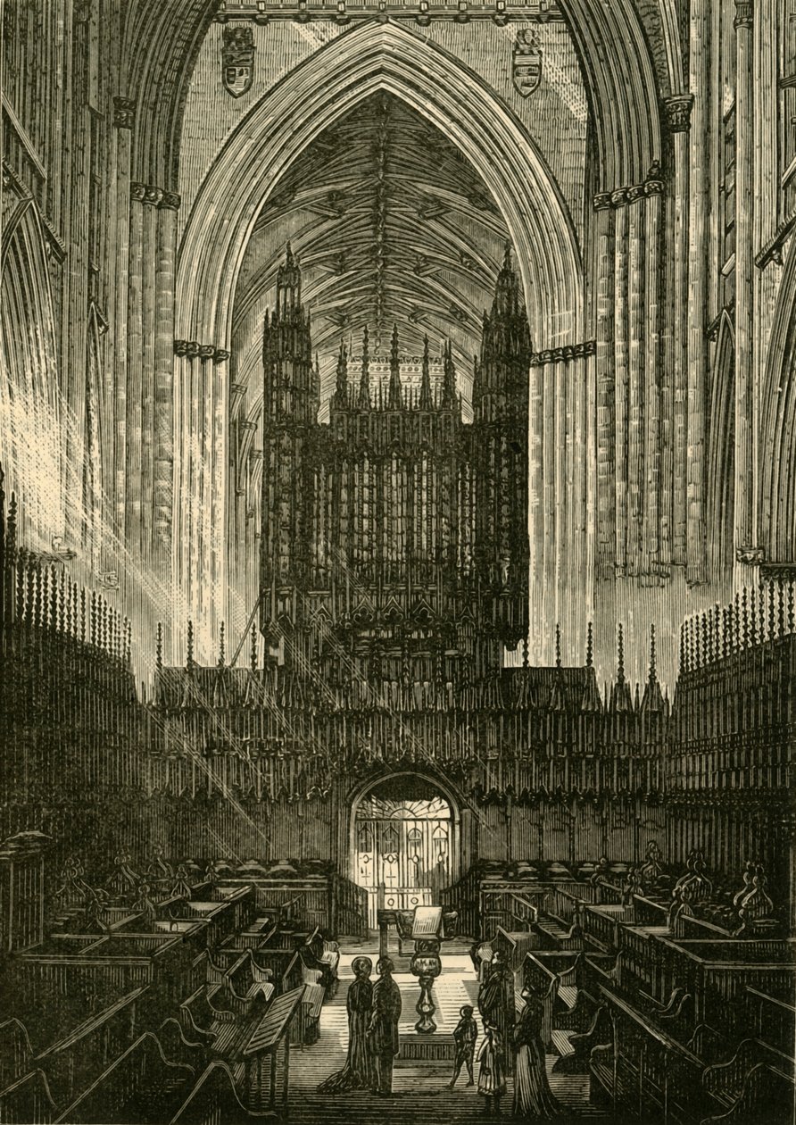 Kör av York Minster, 1898. av Unbekannt