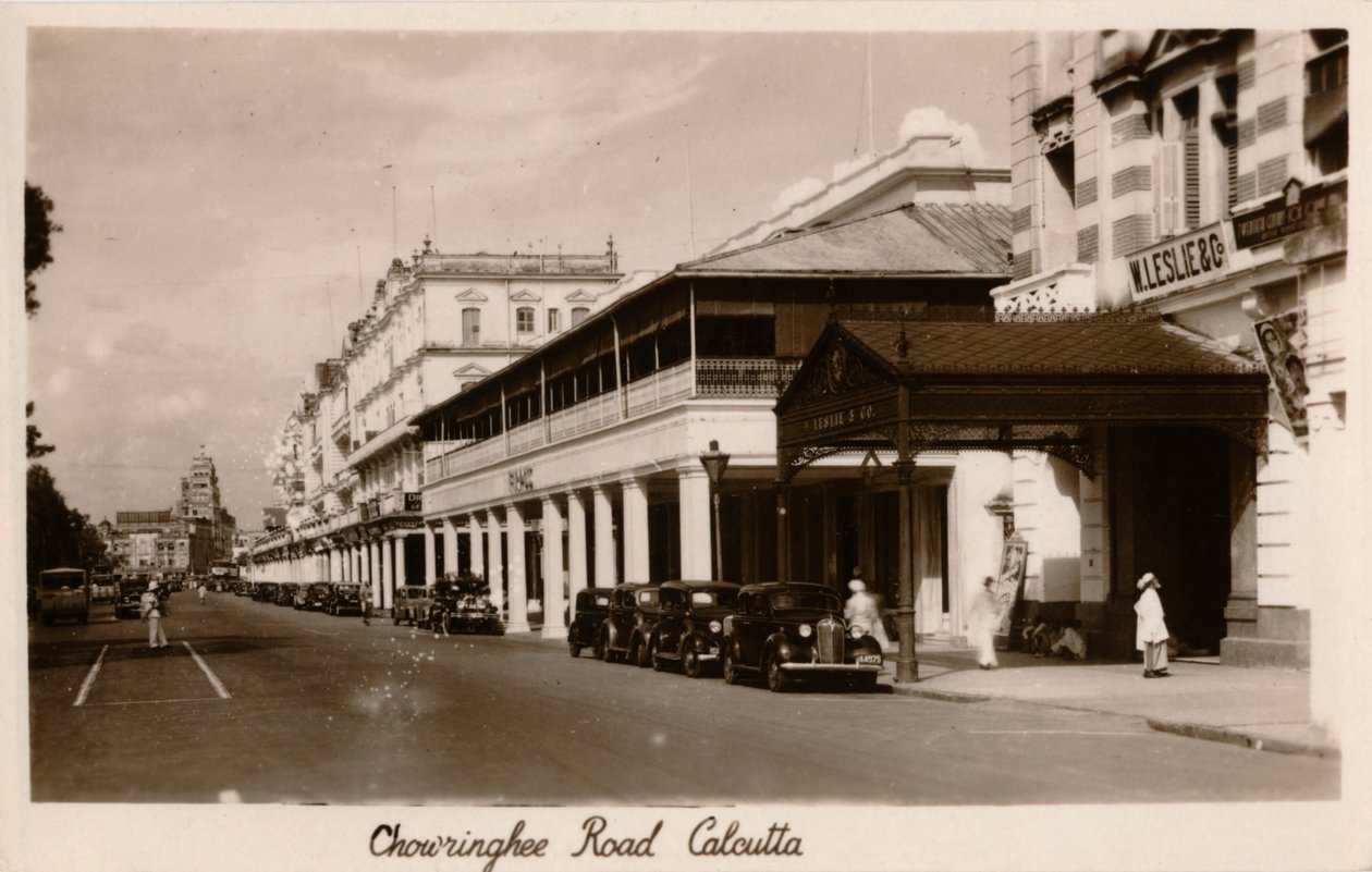 Chowringhee Road, Calcutta, 1940 av Unbekannt