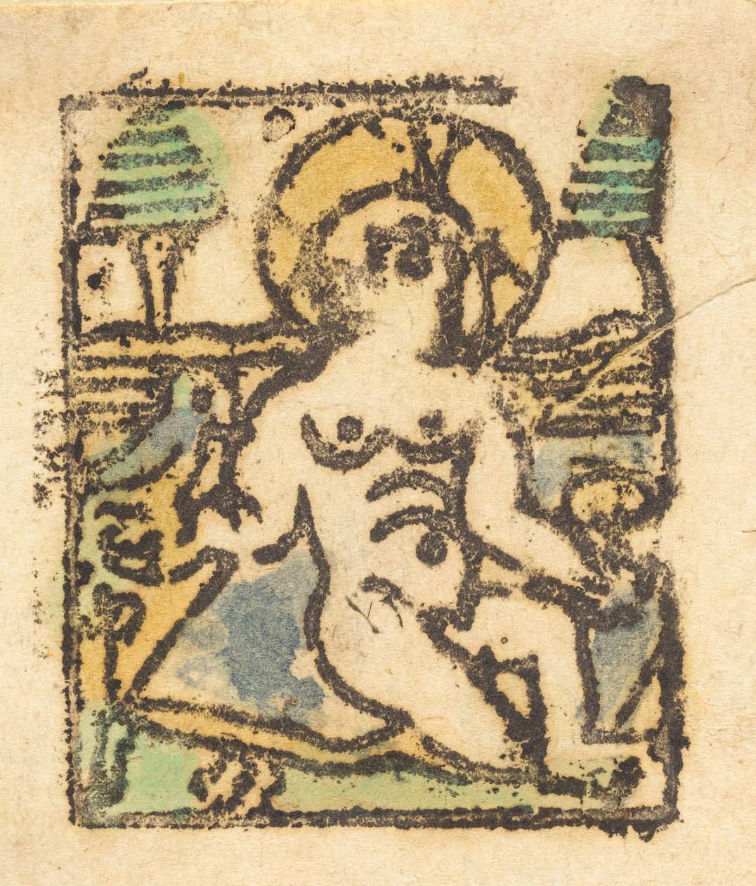 Kristusbarn med fågel, 1480. av Unbekannt