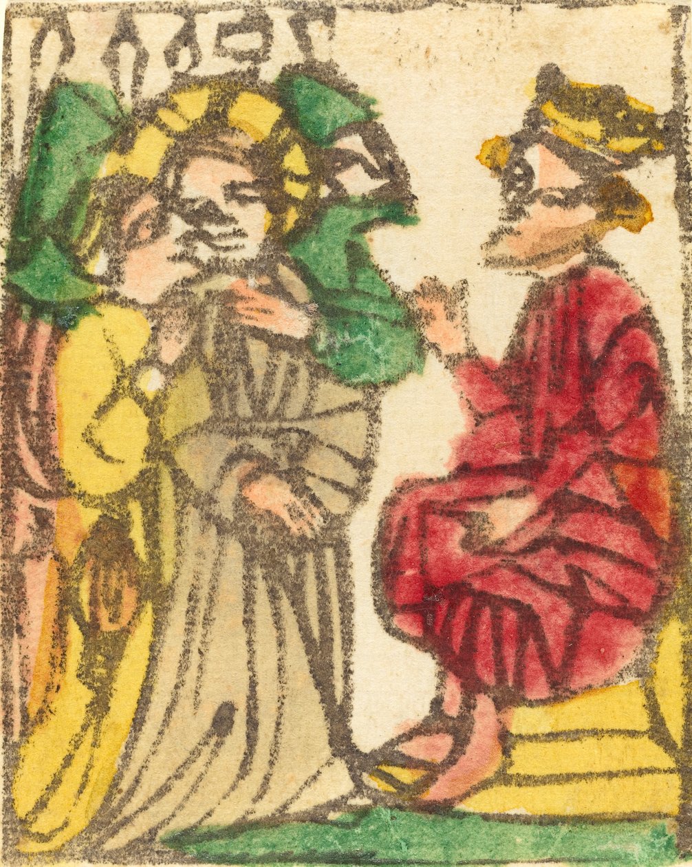 Kristus före Herodes, troligen 14251450. av Unbekannt
