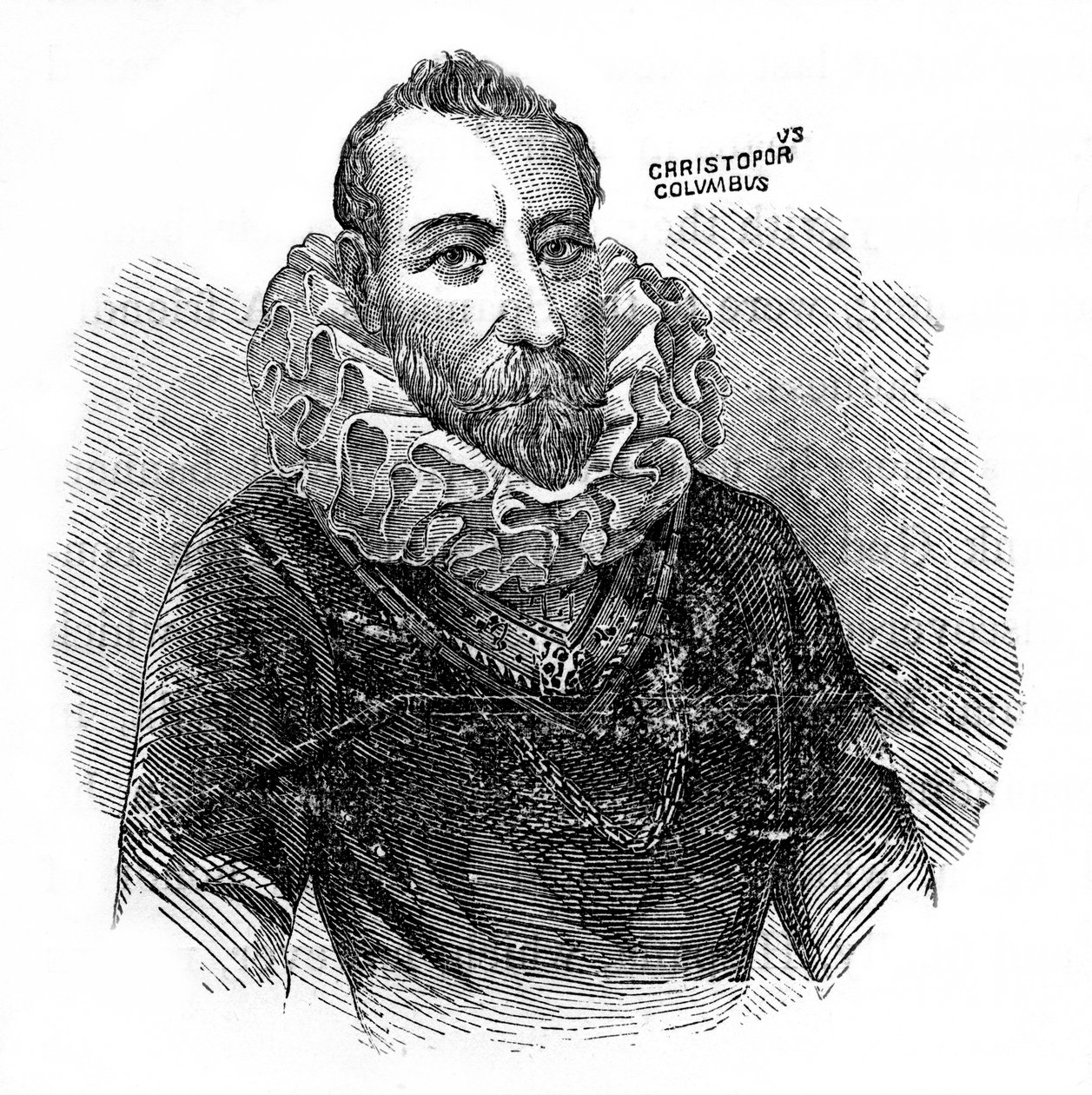 Christopher Columbus, italiensk upptäcktsresande och handlare, c1872 av Unbekannt