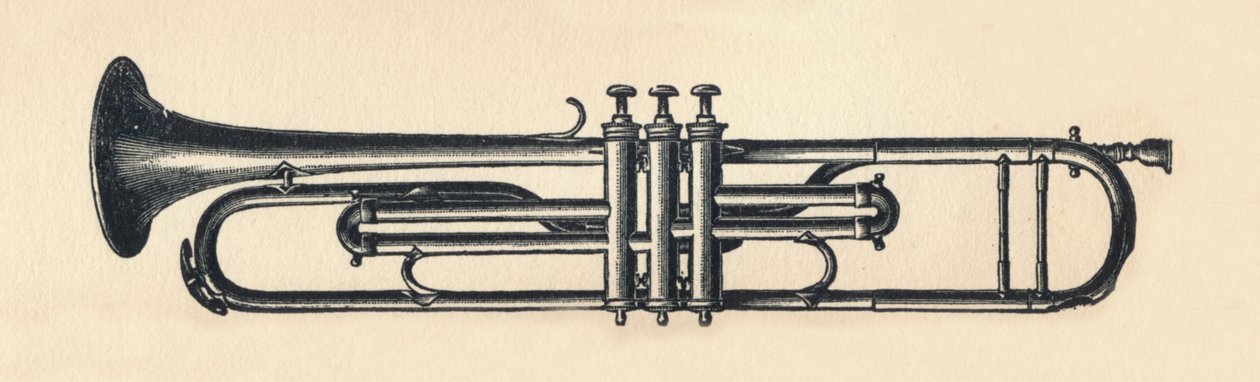 Kromatisk trumpet, 1895. av Unbekannt