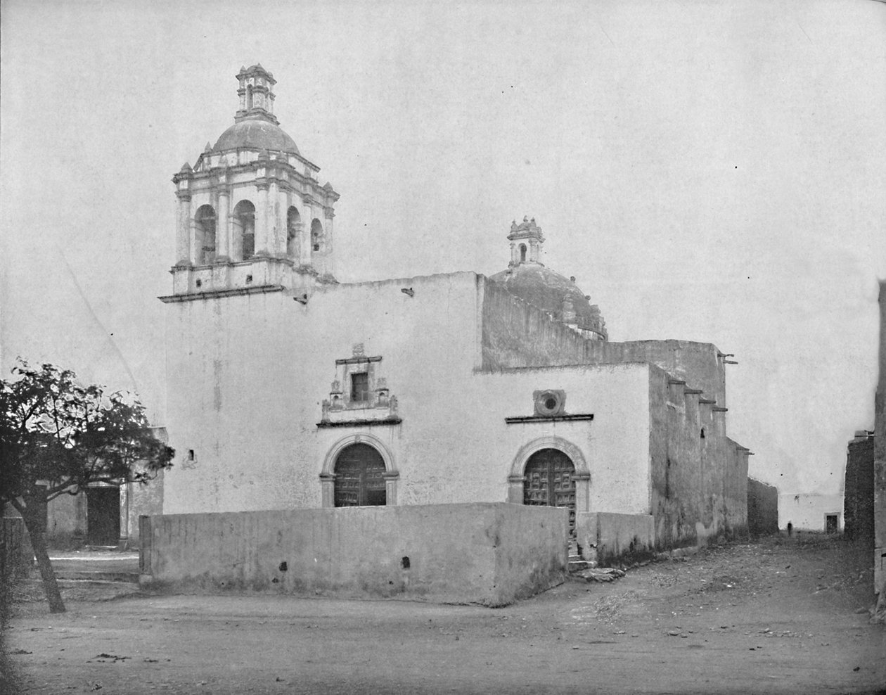 Kyrkan i Guadaloupe, Chihuahua, Mexiko, c1897. av Unbekannt
