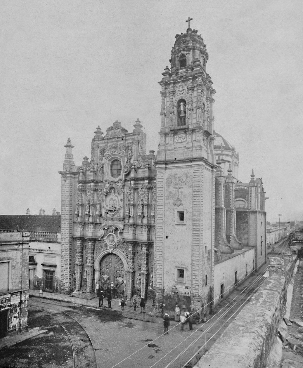 Kyrkan La Santisma, Mexiko, c1897. av Unbekannt