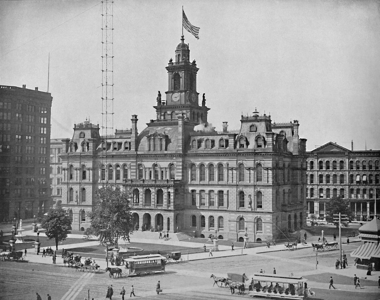 Stadshuset, Detroit, Michigan, c1897. av Unbekannt
