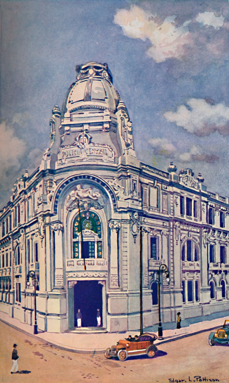 Civilpolisens högkvarter, Rio, 1914 av Unbekannt