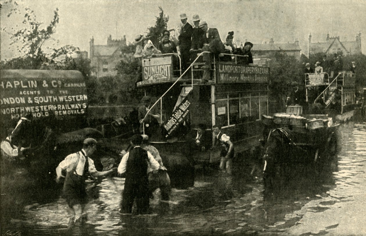 Clarendon Road, Southsea, After A Thunderstorm, 1901. av Unbekannt