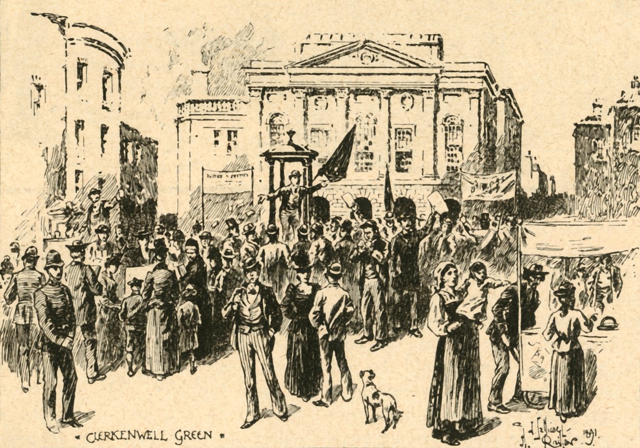 Clerkenwell Green, London, c1890. av Unbekannt