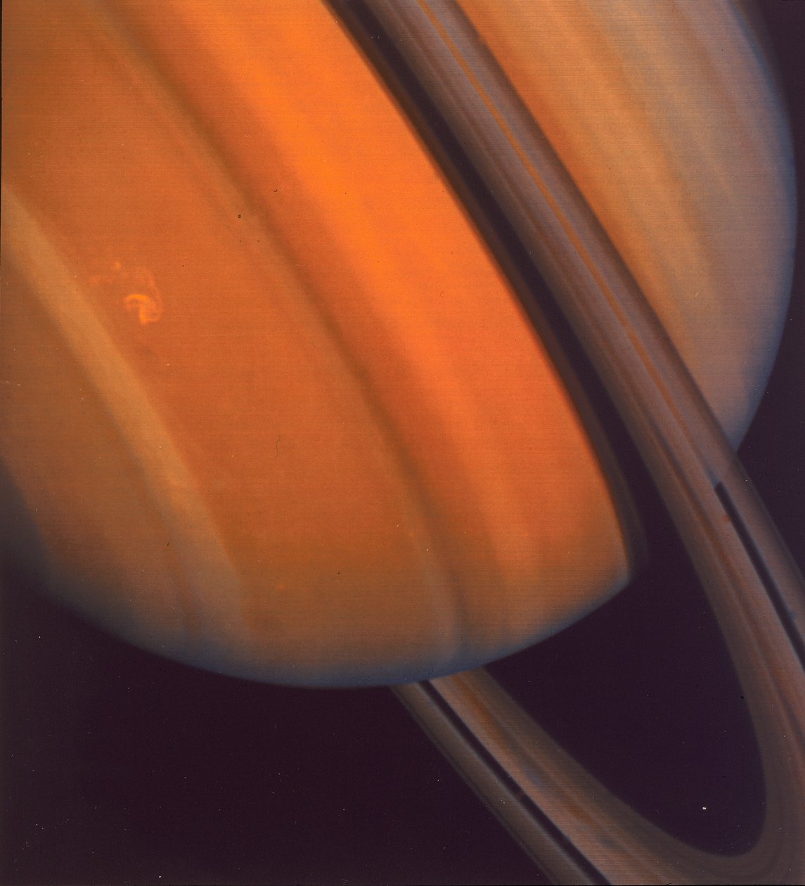 Närbild på Saturnus ringar, 1981 av Unbekannt