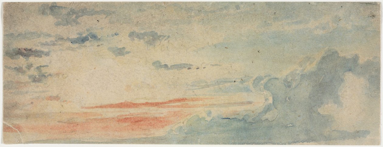 Molnstudie, 1800-talet. av Unbekannt