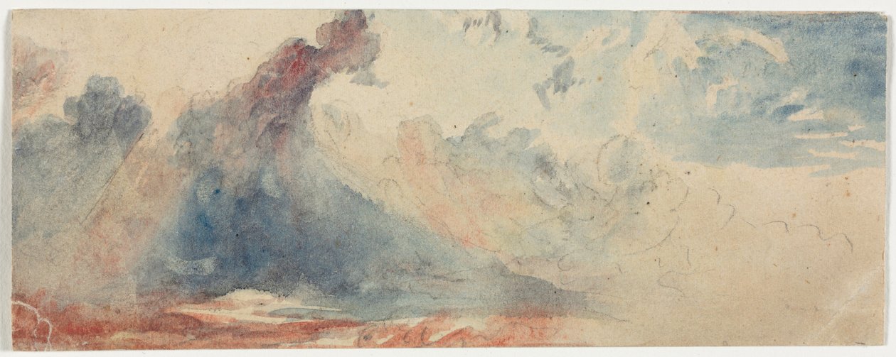 Molnstudie, 1800-talet. av Unbekannt