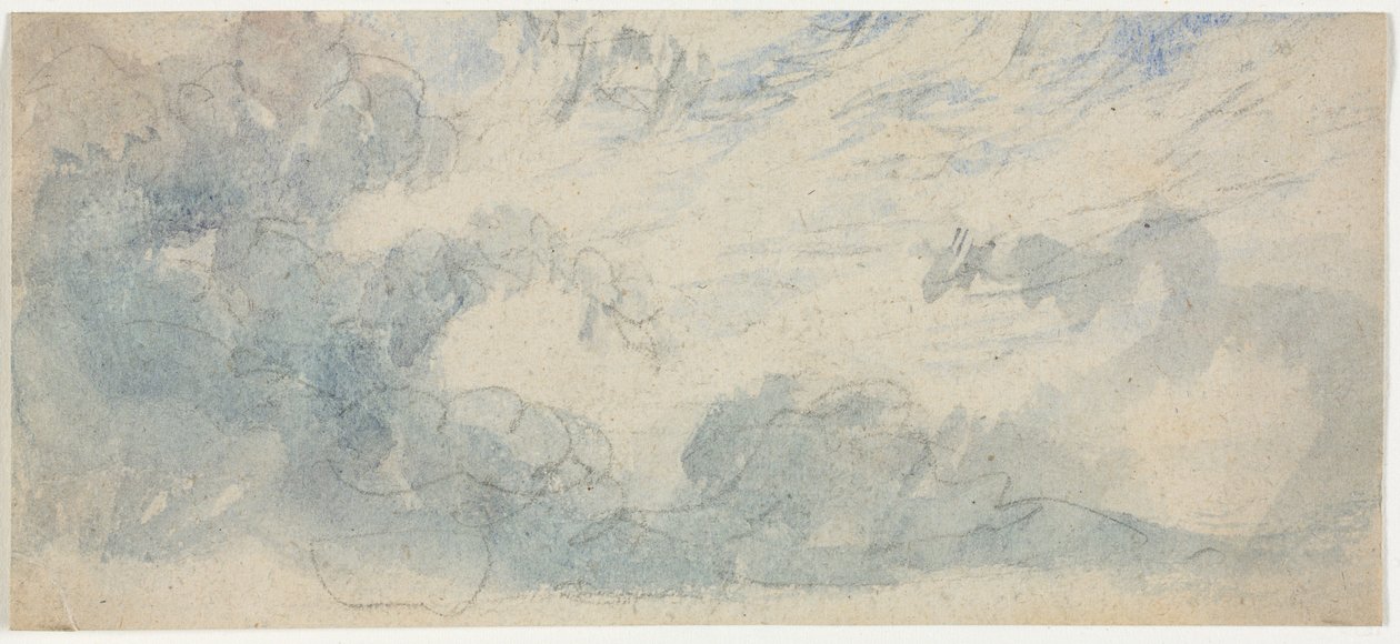 Molnstudie, 1800-talet. av Unbekannt