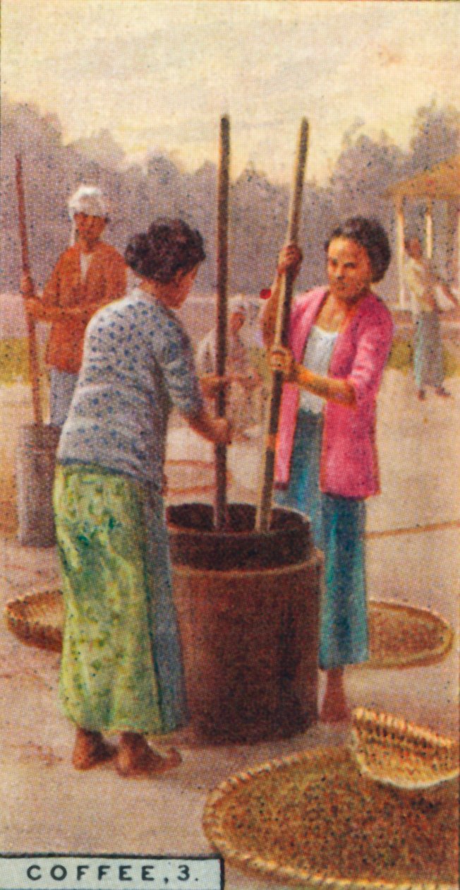 Coffee, 3. Hulling the Beans, Java, 1928 av Unbekannt