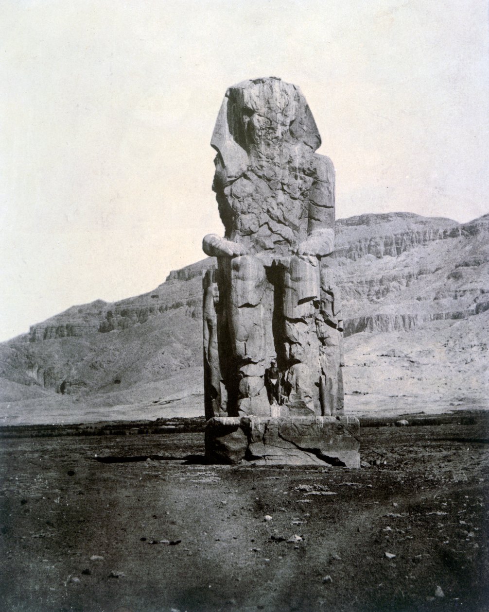 Kolosser av Memnon, Thebe, Egypten, 1852 av Unbekannt