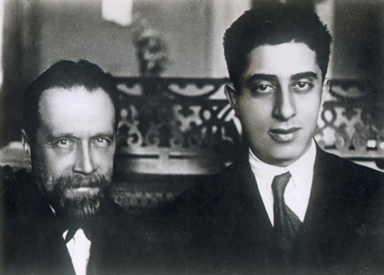Kompositörerna Nikolai Myaskovsky och Aram Khachaturian, 1933 av Unbekannt