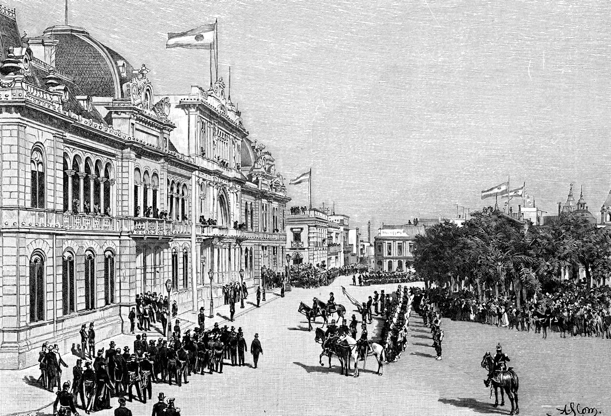Kongressbyggnader, Buenos Aires, Argentina, 1895 av Unbekannt