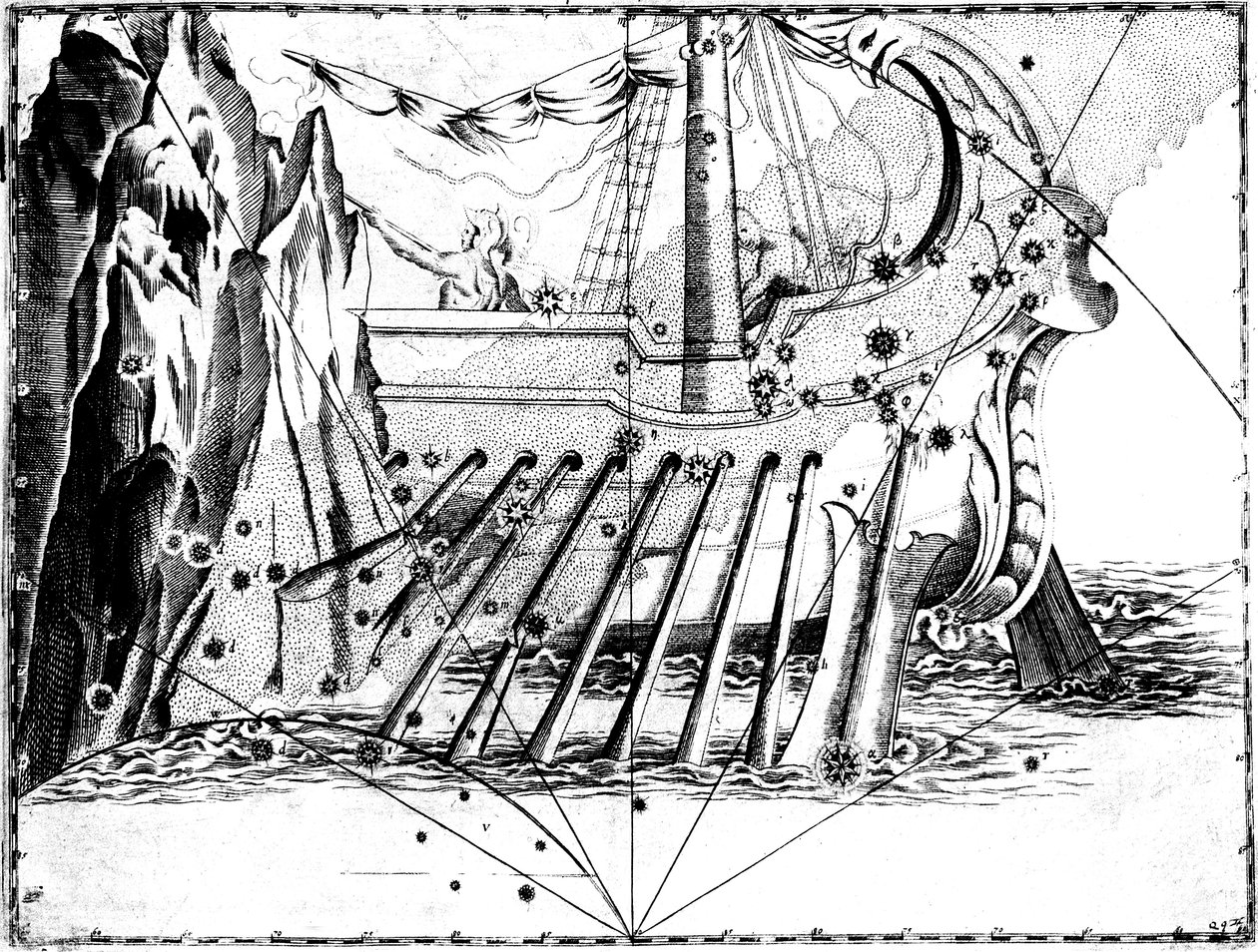 Konstellationen Argo Navis, 1723 av Unbekannt