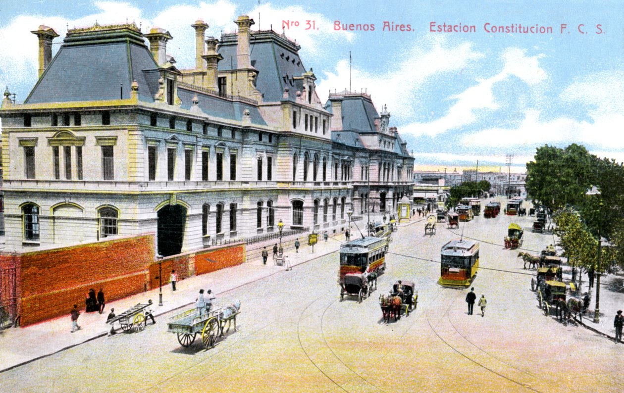 Constitution Station, Buenos Aires, Argentina, ca 1900-talet av Unbekannt