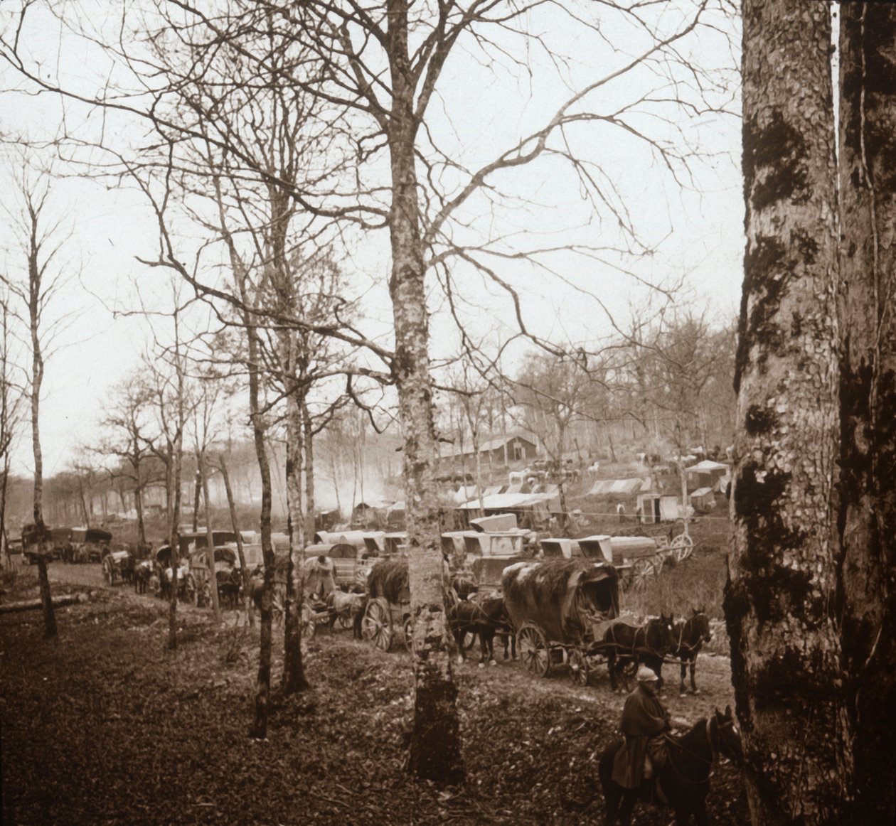 Konvoj, Somme, norra Frankrike, c1914-c1918 av Unbekannt