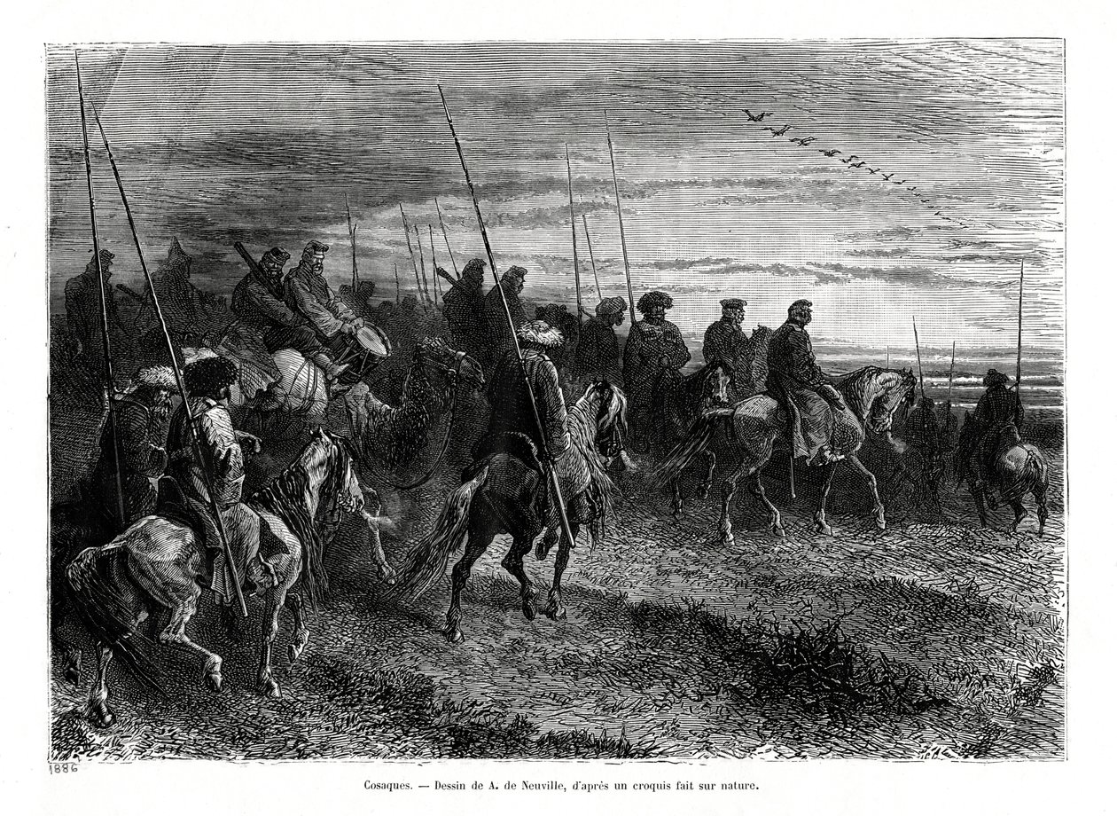 Kosacker, 1886 av Unbekannt