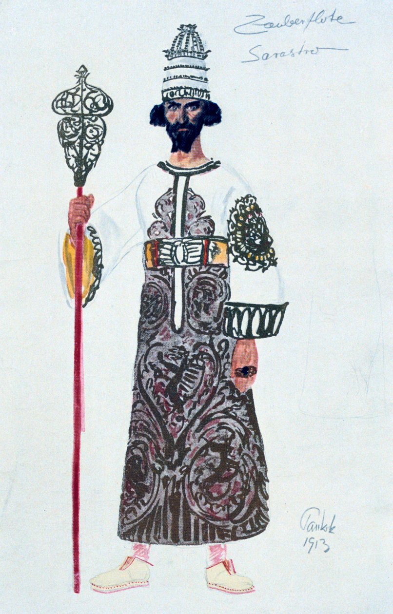 Kostymdesign för Sarastro, 1913 av Unbekannt