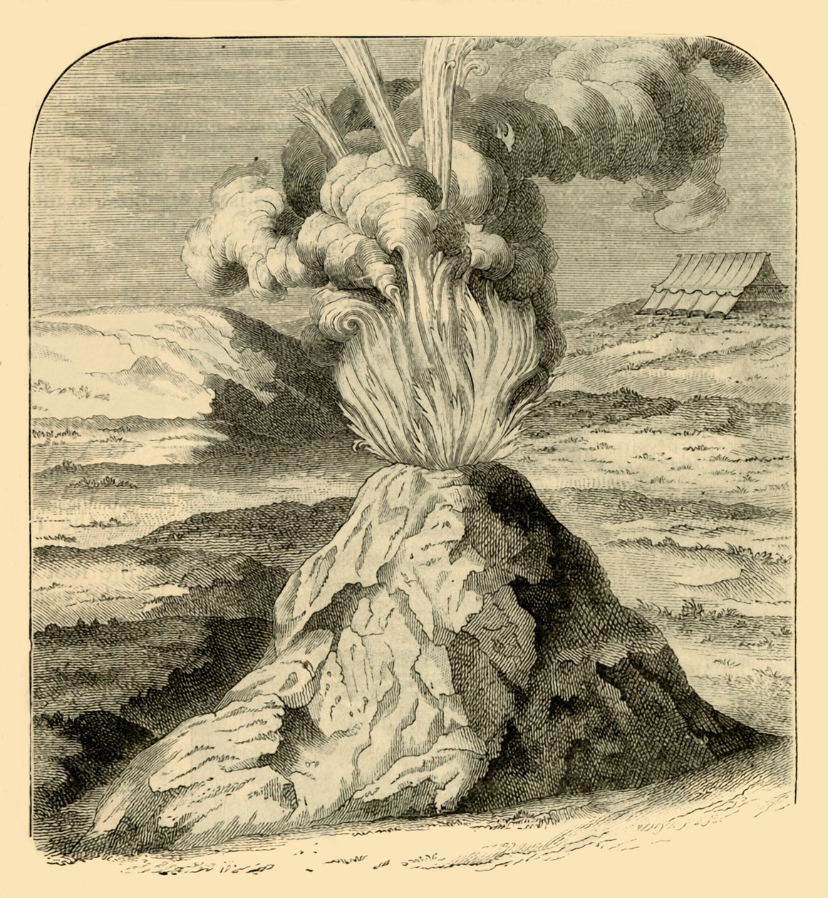 Cotopaxi i utbrottet 1743, 1881. av Unbekannt