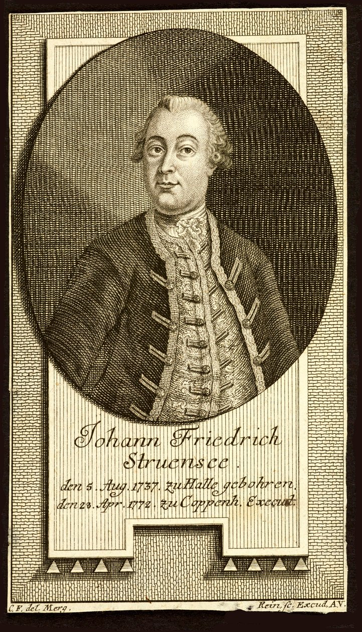 Greve Johann Friedrich Struensee 1737-1772, 1772. av Unbekannt