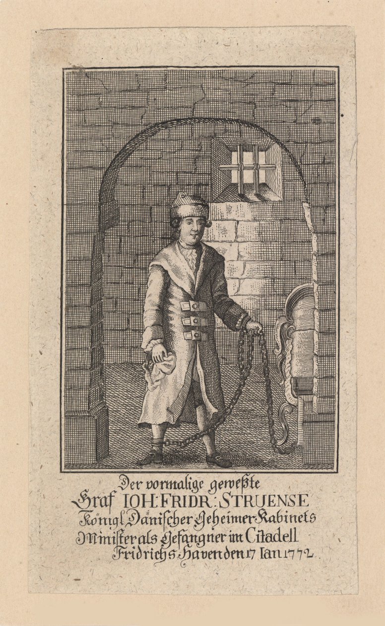 Greve Johann Friedrich Struensee 1737-1772, 1772. av Unbekannt