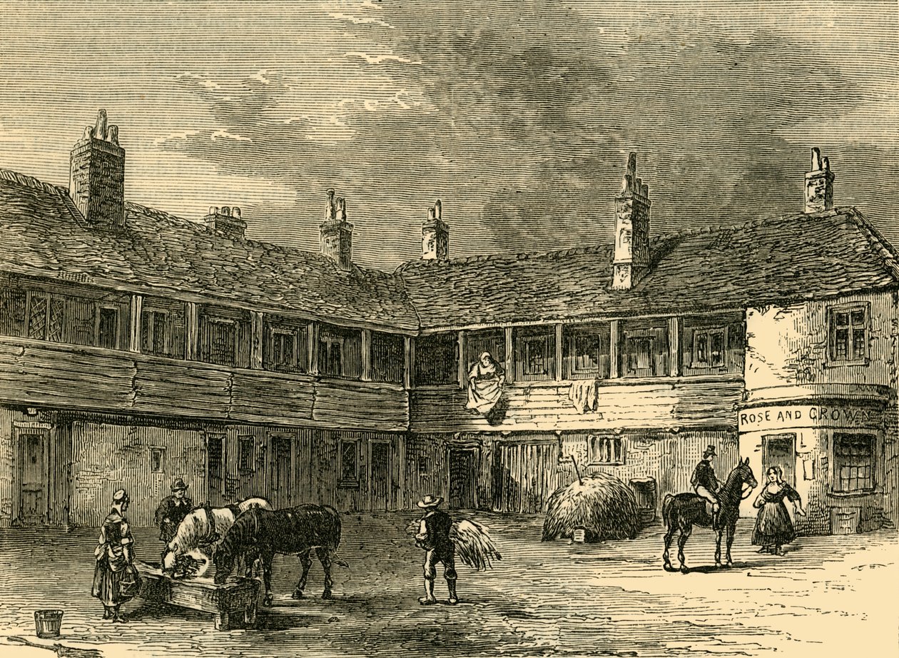 Rosens och kronans gård, 1820, c1876. av Unbekannt