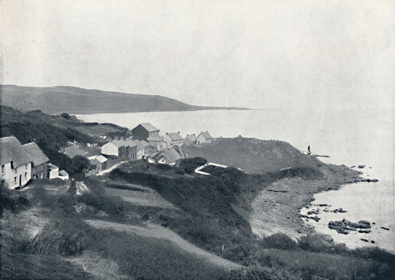 Coverack - The Cove and Village, 1895 av Unbekannt