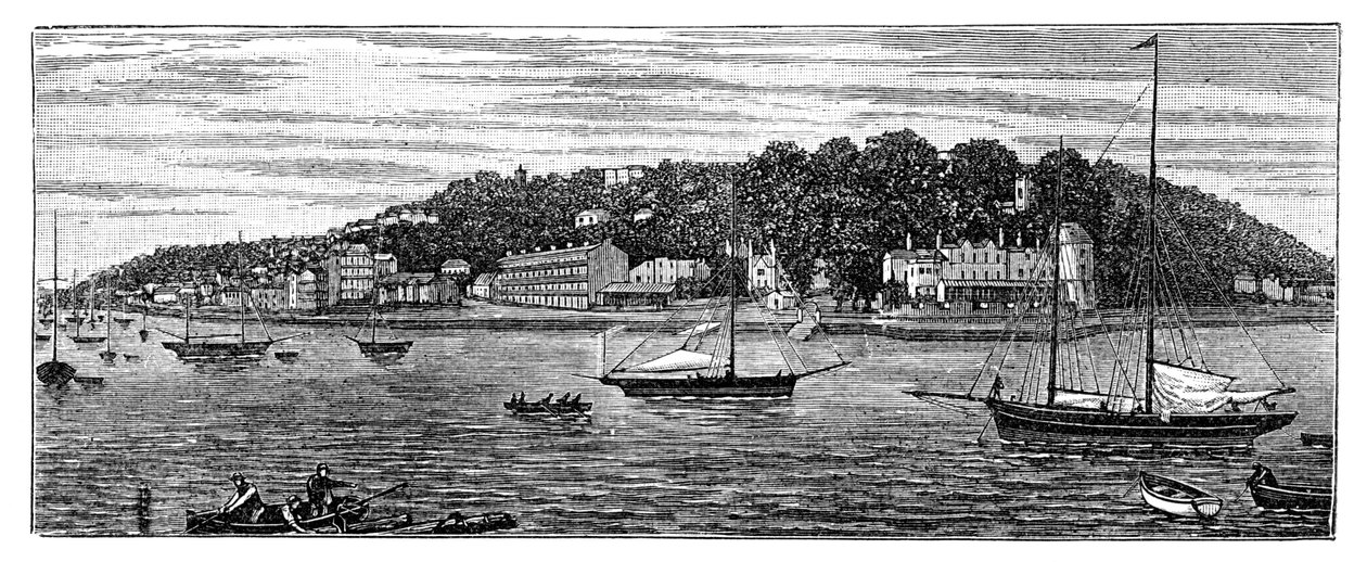 Cowes Harbour, Isle of Wight, 1900 av Unbekannt