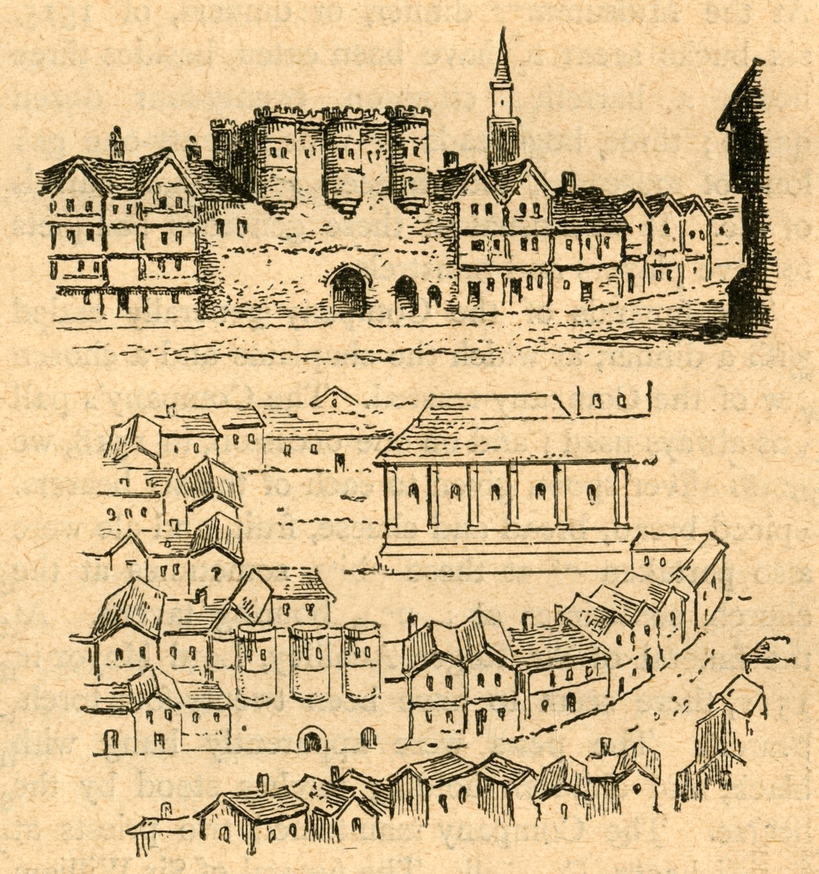 Cromwell House, från Aggass Map, 1897. av Unbekannt