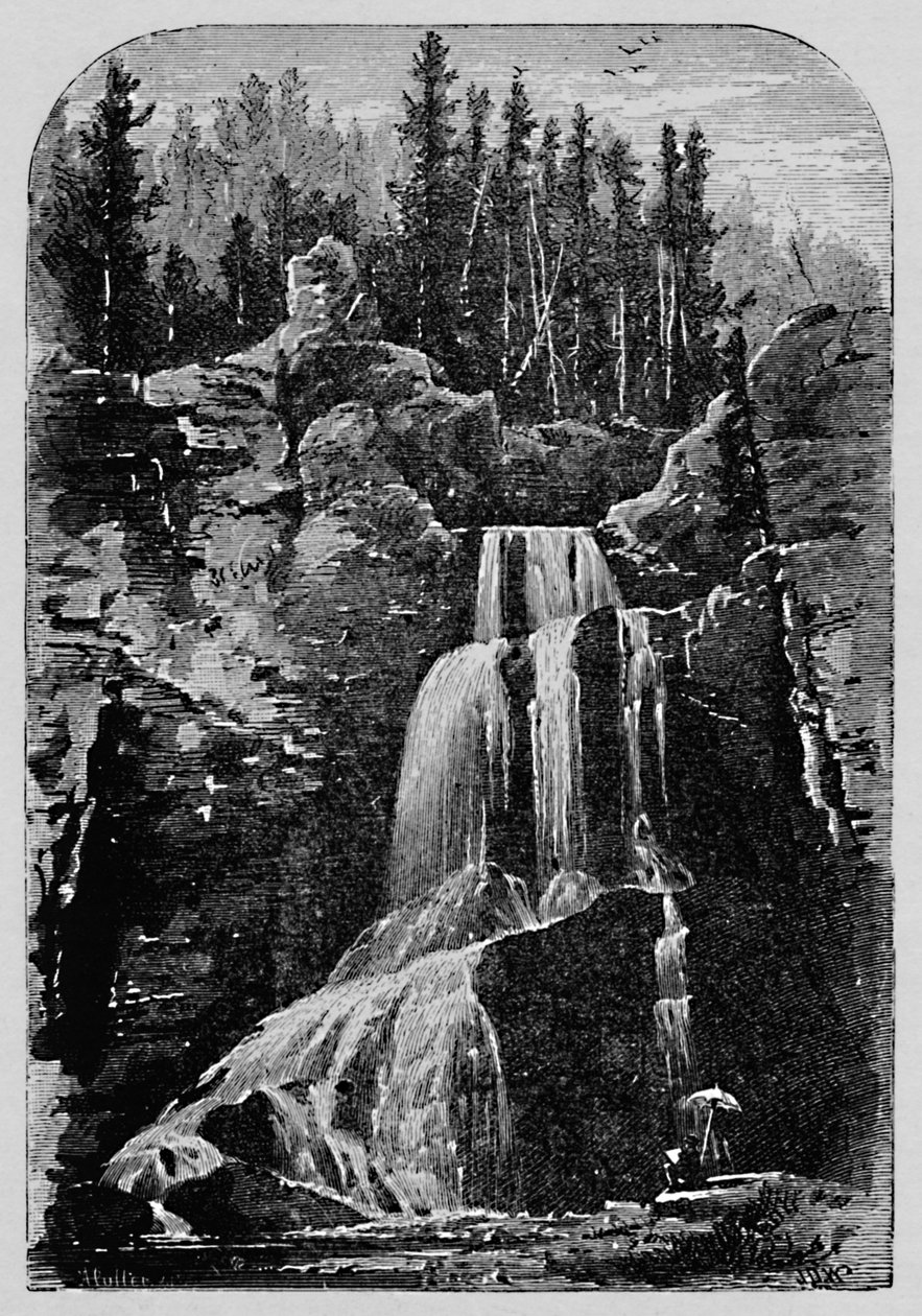 Crystal Falls, 1883 av Unbekannt