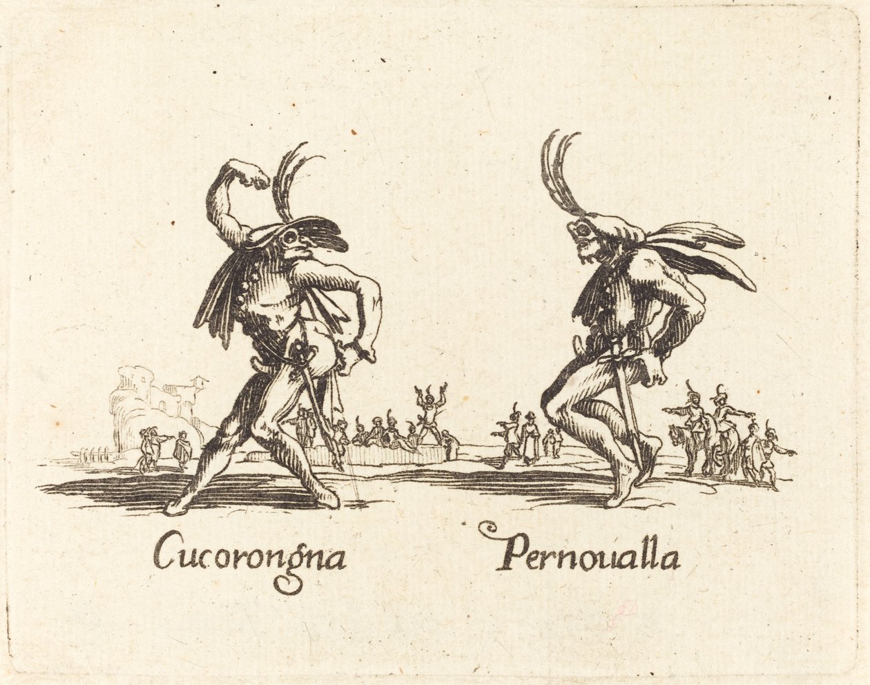 Cucorongna och Pernoualla. av Unbekannt