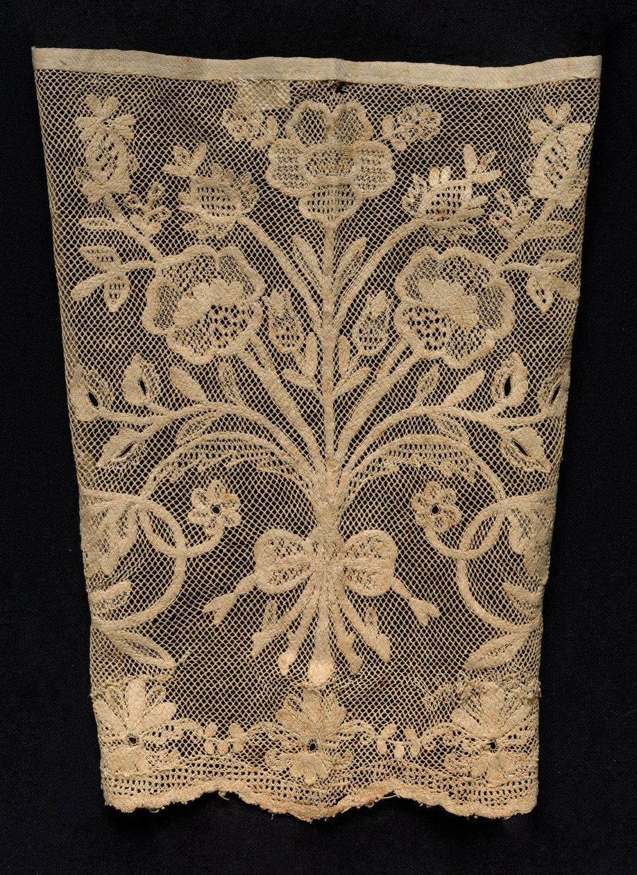 Manschett med blomrankor, 1800-tal. av Unbekannt