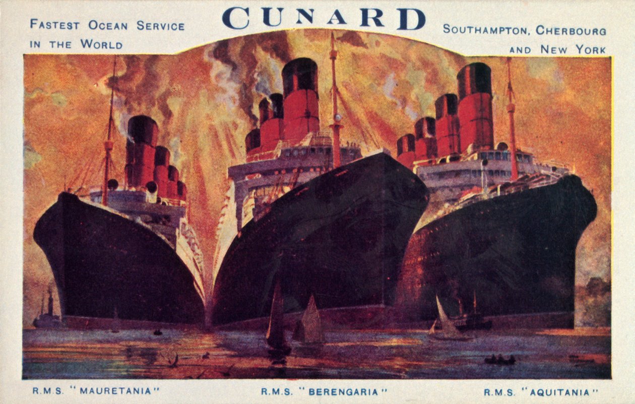 Cunard-fartyg, 1920-tal. av Unbekannt