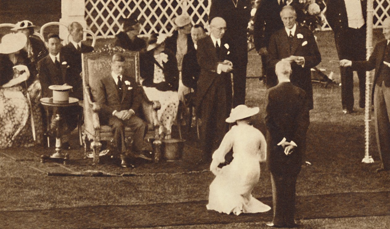 Curtsy till sin kung, 1937 av Unbekannt