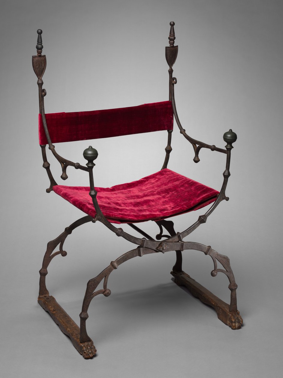 Curule hopfällbar stol, ca. 1450-1500. av Unbekannt