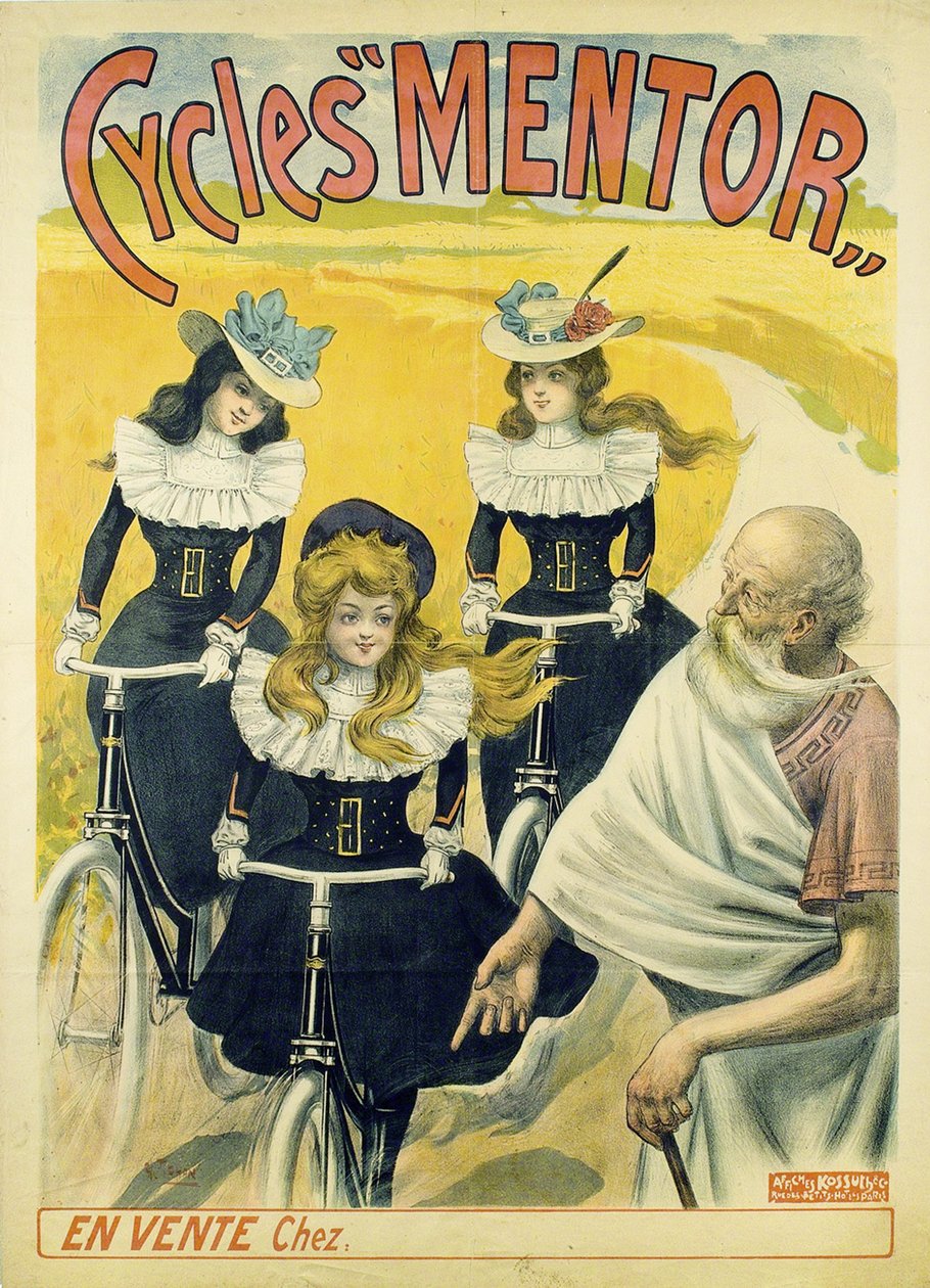 Cycles Mentor-affisch, ca 1896 av Unbekannt