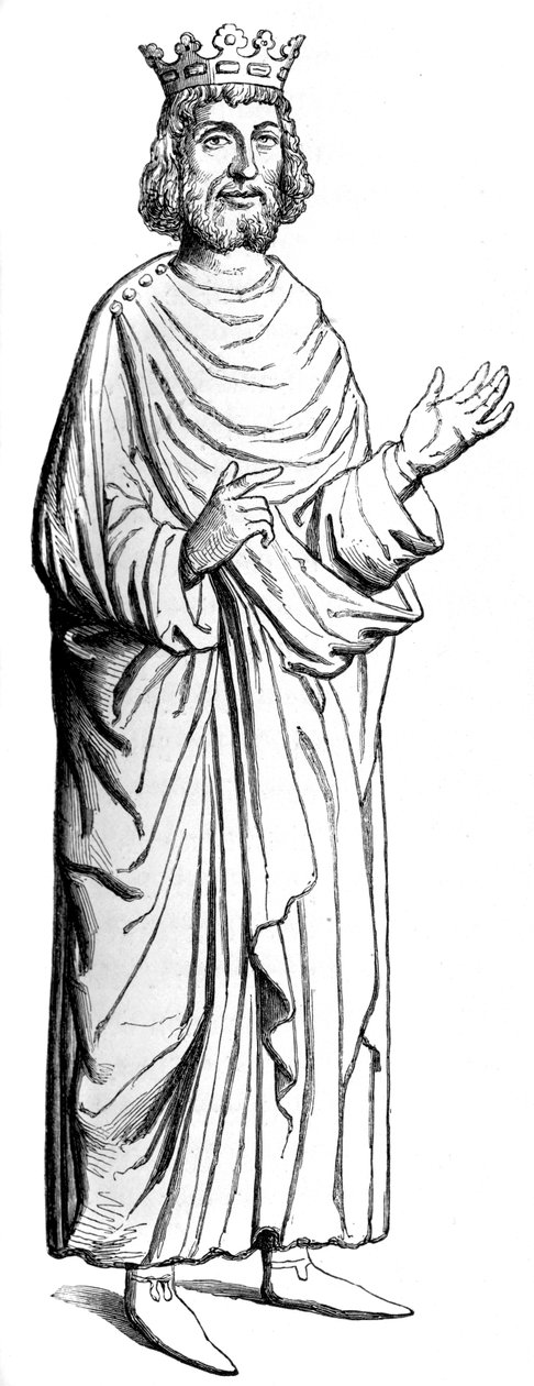 Dagobert I 603-689, Merovinger kung, c1500-talet 1849 av Unbekannt
