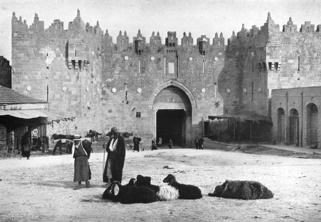 Damaskusporten, Jerusalem, Israel, 1926 av Unbekannt