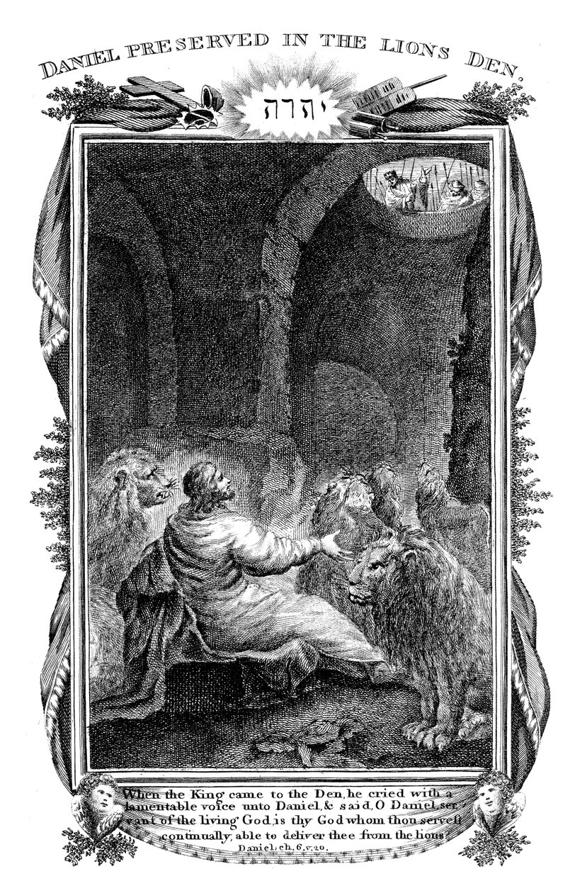 Daniel i lejonhålan, 1804 av Unbekannt