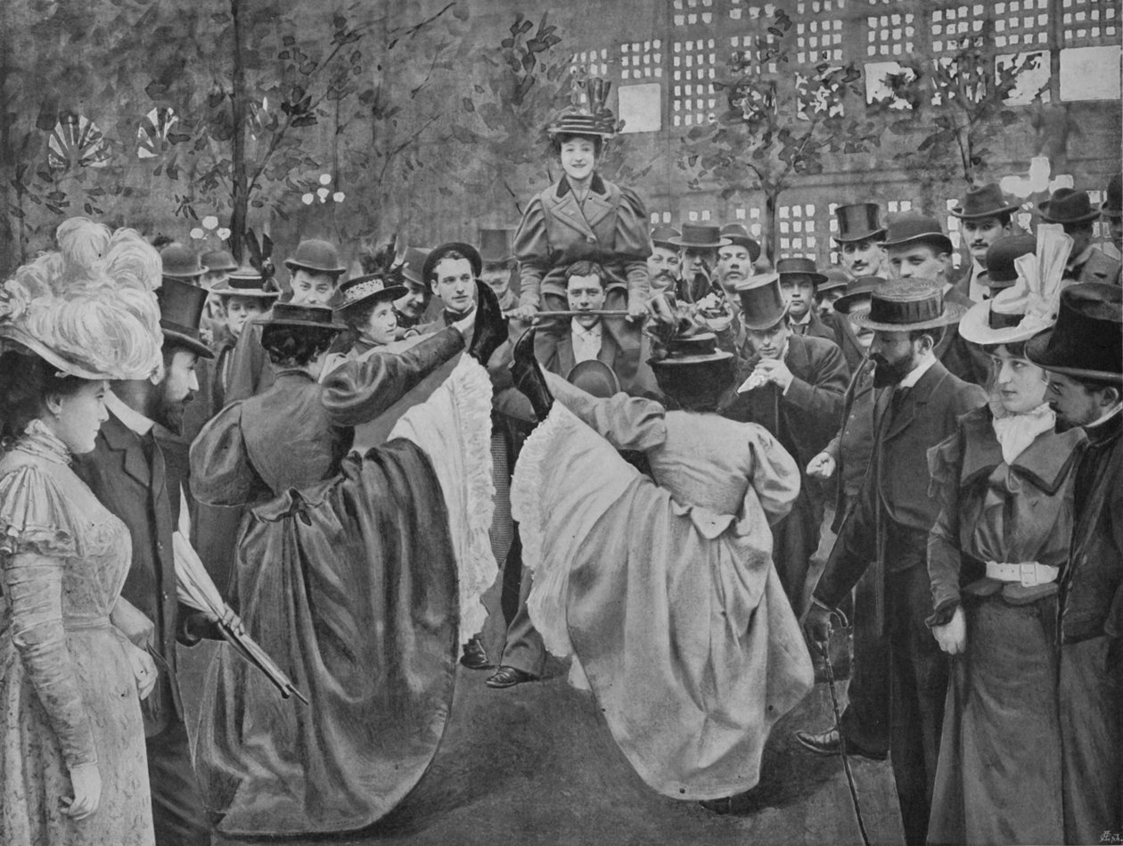 I Moulin-Rouges trädgård, 1900 av Unbekannt