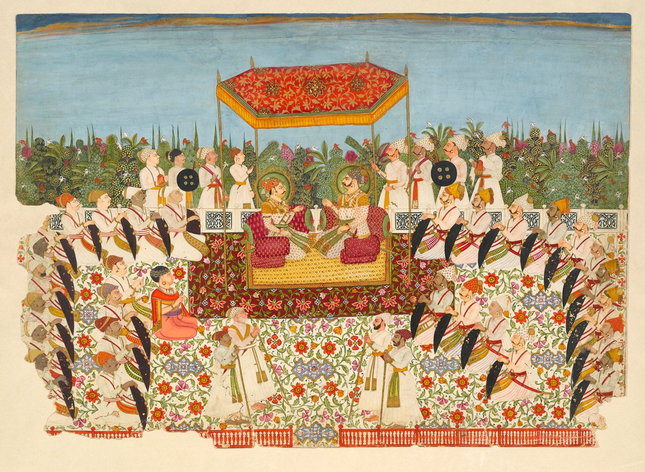 Court Mirza Maharai Lakhpatiji, 1750. av Unbekannt